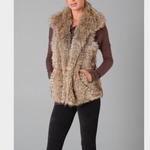 Vince Coyote Fur Vest